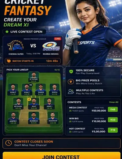Slot365games (slot 365 games) fantasy cricket & matchday visual 3